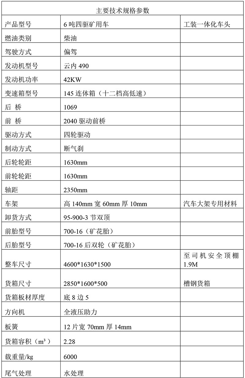 礦用四不像礦自卸車